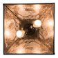 Meyda Lighting Elk at Dawn 22" 2-Light Timeless Bronze Pendant Light With Silver Mica Shade Glass