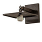 Meyda Lighting Elk at Dawn 7" Oil Rubbed Bronze Hanging Wall Sconce With Beige Art Shade Glass