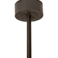 Meyda Lighting Elk at Dusk 46" 11-Light Timeless Bronze Ceiling Chandelier With Silver Mica Shade Glass and Fan