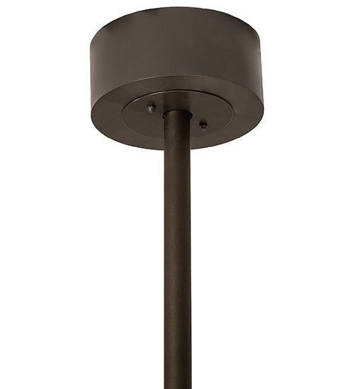 Meyda Lighting Elk at Dusk 46" 11-Light Timeless Bronze Ceiling Chandelier With Silver Mica Shade Glass and Fan