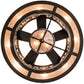 Meyda Lighting Elk at Dusk 46" 11-Light Timeless Bronze Ceiling Chandelier With Silver Mica Shade Glass and Fan