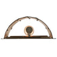 Meyda Lighting Elk at Lake 12" Antique Copper Wall Sconce With Silver Mica Shade Glass