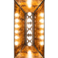 Meyda Lighting Elk at Lake 33" 6-Light Oil Rubbed Bronze Island Pendant Light With Amber Mica Shade Glass
