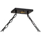 Meyda Lighting Elk at Lake 48" 6-Light Textured Island Pendant Light With Amber Mica Shade Glass