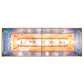 Meyda Lighting Elk at Lake 48" 9-Light Antique Copper Island Pendant Light With Orange & Blue Green Art Shade Glass