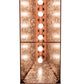 Meyda Lighting Elk at Lake 60" 9-Light Rust Island Pendant Light With Silver Mica Shade Glass