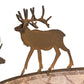 Meyda Lighting Elk on the Loose 34" 8-Light Antique Copper Chandelier With Silver Mica Shade Glass and Amber Faux Candlelight