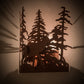 Meyda Lighting Elk through the Trees 11" Rust Wall Sconce