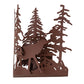 Meyda Lighting Elk through the Trees 11" Rust Wall Sconce