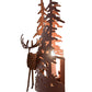Meyda Lighting Elk through the Trees 11" Rust Wall Sconce