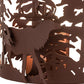 Meyda Lighting Elk through the Trees 11" Rust Wall Sconce