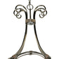 Meyda Lighting Elon 35" 6-Light Brushed Nickel Chandelier With Amber Faux Candlelight