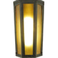 Meyda Lighting Eltham 7" Timeless Bronze Wall Sconce With Amber Shade Glass