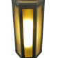 Meyda Lighting Eltham 7" Timeless Bronze Wall Sconce With Amber Shade Glass