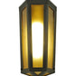 Meyda Lighting Eltham 7" Timeless Bronze Wall Sconce With Amber Shade Glass