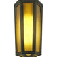 Meyda Lighting Eltham 7" Timeless Bronze Wall Sconce With Amber Shade Glass