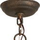 Meyda Lighting Elvita 24" 3-Light Gilded Tobacco Chandelier With Ivory Faux Candlelight