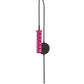 Meyda Lighting Emmentaler 5" Solar Black Wall Sconce With Medium Pink Shade
