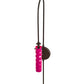Meyda Lighting Emmentaler 5" Solar Black Wall Sconce With Medium Pink Shade