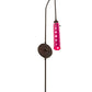 Meyda Lighting Emmentaler 5" Solar Black Wall Sconce With Medium Pink Shade