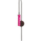 Meyda Lighting Emmentaler 5" Solar Black Wall Sconce With Medium Pink Shade