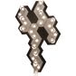 Meyda Lighting Emmentaler 58" 25-Light Silver & Black Island Pendant Light With Silver Anodized Aluminum Shade