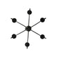 Meyda Lighting Emory 33" 6-Light Coffee Bean Chandelier With Ivory Faux Candlelight