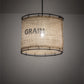 Meyda Lighting Empire 16" Dark Bronze Pendant Light With Brown Burlap Grain Sack Shade