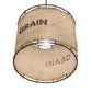 Meyda Lighting Empire 16" Dark Bronze Pendant Light With Brown Burlap Grain Sack Shade