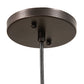 Meyda Lighting Empire 16" Dark Bronze Pendant Light With Brown Burlap Grain Sack Shade