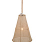 Meyda Lighting Empire 24"W x 33"H Black Pendant Light With Burlap Textrene Shade