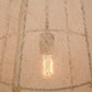Meyda Lighting Empire 24"W x 33"H Black Pendant Light With Burlap Textrene Shade