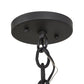 Meyda Lighting Empire 24"W x 33"H Black Pendant Light With Burlap Textrene Shade