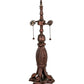 Meyda Lighting Empire 25" 2-Light Mahogany Bronze "S" Cluster Table Lamp Base