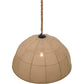 Meyda Lighting Empire 36" Timeless Bronze Dome Pendant Light With Burlap Textrene Shade