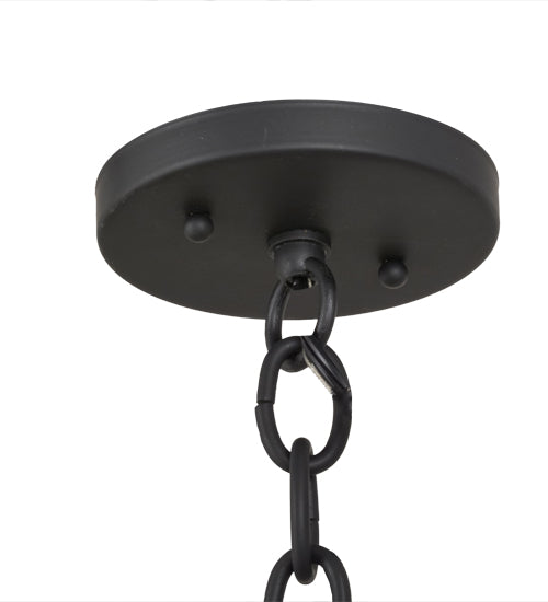 Meyda Lighting Empire 36" Timeless Bronze Dome Pendant Light With Burlap Textrene Shade