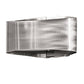 Meyda Lighting Envolver 9" Raw Steel With Clear Coat Wall Sconce With Contrail Mist Idalight Shade