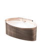 Meyda Lighting Envolver 9" Raw Steel With Clear Coat Wall Sconce With Contrail Mist Idalight Shade