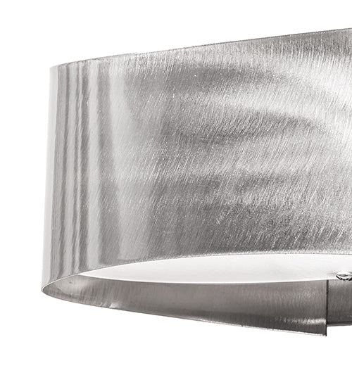 Meyda Lighting Envolver 9" Raw Steel With Clear Coat Wall Sconce With Contrail Mist Idalight Shade