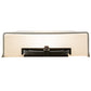 Meyda Lighting Equatore 15" Oil Rubbed Bronze Wall Sconce With White Eggshell Textrene Shade
