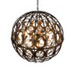 Meyda Lighting Equestriana 42" 10-Light Dark Burnished Transparent Copper Pendant Light