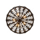Meyda Lighting Equestriana 42" 10-Light Dark Burnished Transparent Copper Pendant Light