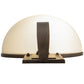 Meyda Lighting Erastos 13" Gilded Tobacco Wall Sconce With Beige Provostone Idalight Shade