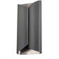 Meyda Lighting Escroe 12" Weatherable Dark Gray Wall Sconce