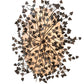 Meyda Lighting Espe 40" 8-Light Dark Burnished Antique Copper Semi-flush Mount Light With Beige Fleshtone Idalight Shade