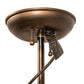 Meyda Lighting Espe 5" Antique Copper Mini Pendant Light With Green & Beige Jadestone Shade