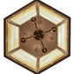 Meyda Lighting Estancia 24" 12-Light Mahogany Bronze Pendant Light With Beige Travertine Idalight Shade