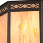 Meyda Lighting Estancia 24" 12-Light Mahogany Bronze Pendant Light With Beige Travertine Idalight Shade