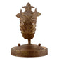 Meyda Lighting Esther 5" Autumn Leaf Wall Sconce With Amber Faux Candlelight
