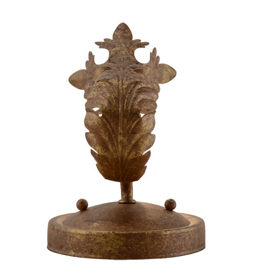 Meyda Lighting Esther 5" Autumn Leaf Wall Sconce With Amber Faux Candlelight